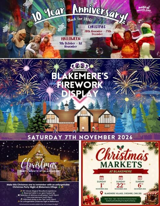 Enjoy 20% discount with 𝐀𝐍𝐘 two-night stay at Blakemere Hideaways 5th October – 24th December 2026