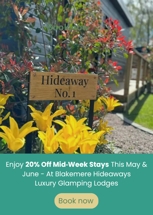 Enjoy 20% Off Mid‑Week Stays This May & June at Blakemere Hideaways